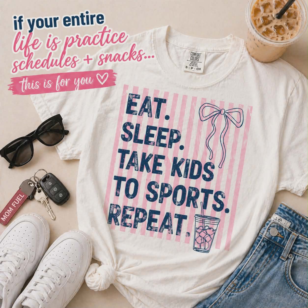 Eat Sleep Take Kids to Sports Repeat