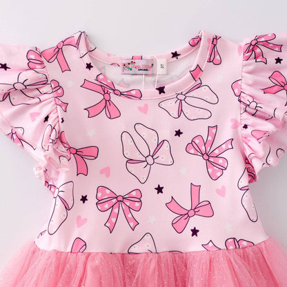 Coquette Bow Tutu Girls Dress