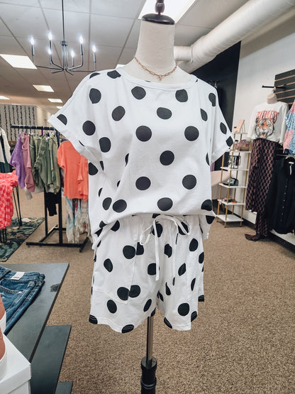 Oddi Polka Dot Shorts Set