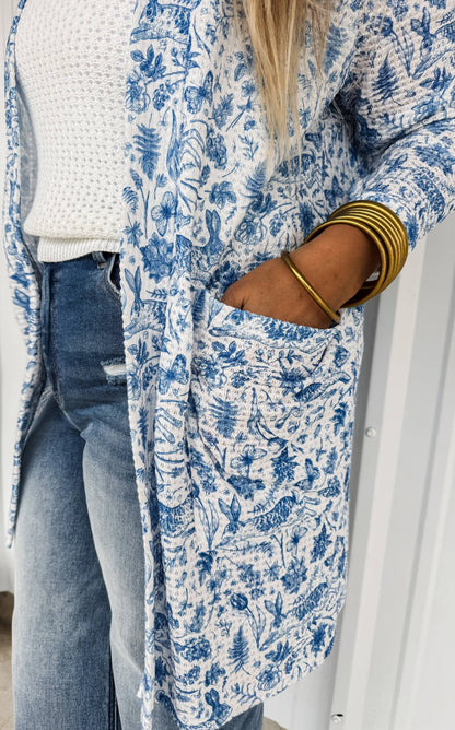Blakely Blue Cardigan