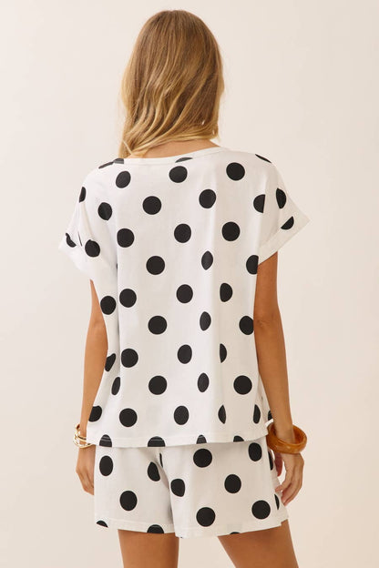 Oddi Polka Dot Shorts Set