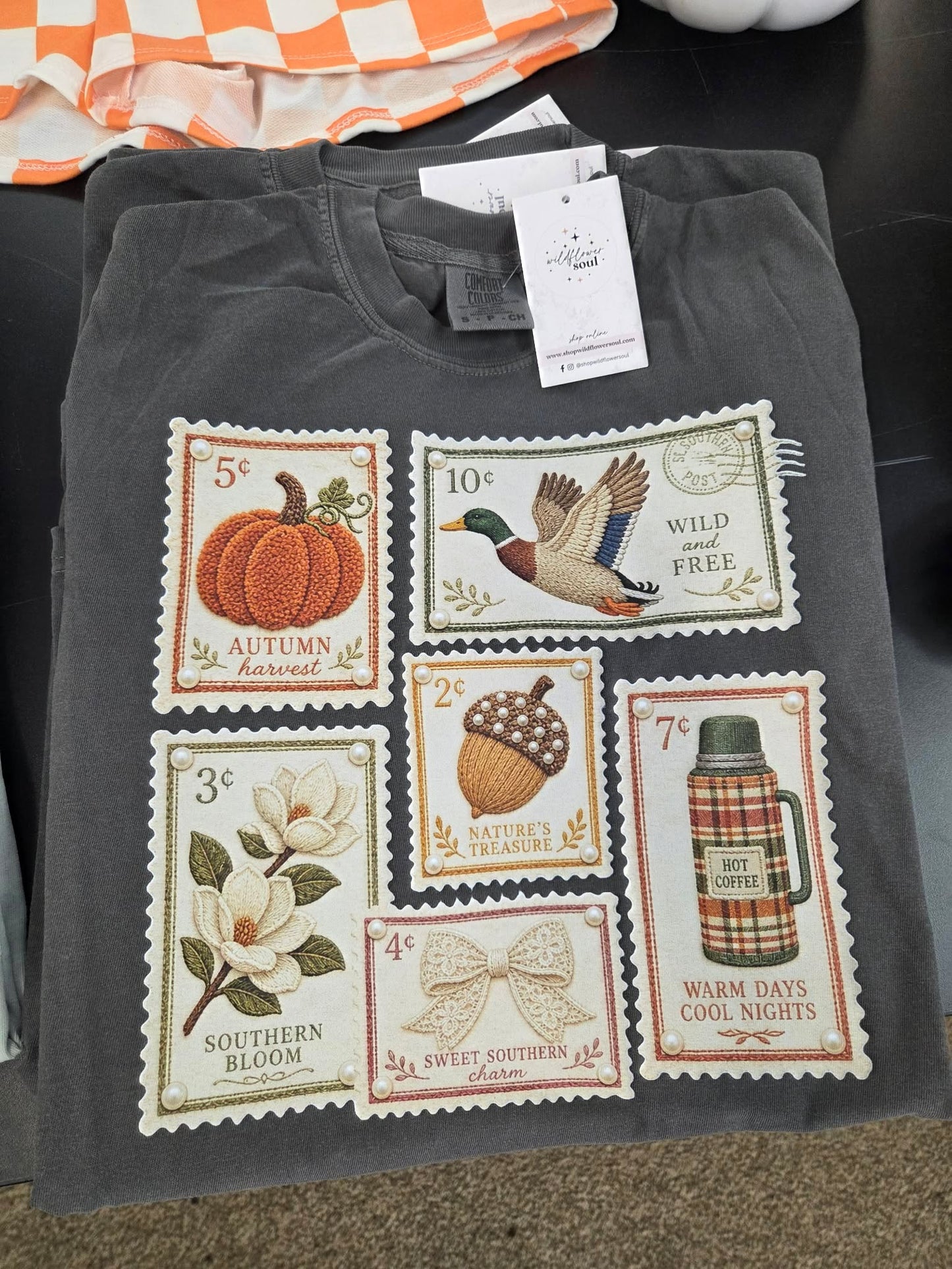 Autumn Stamps Graphic Tee (Pre-order)
