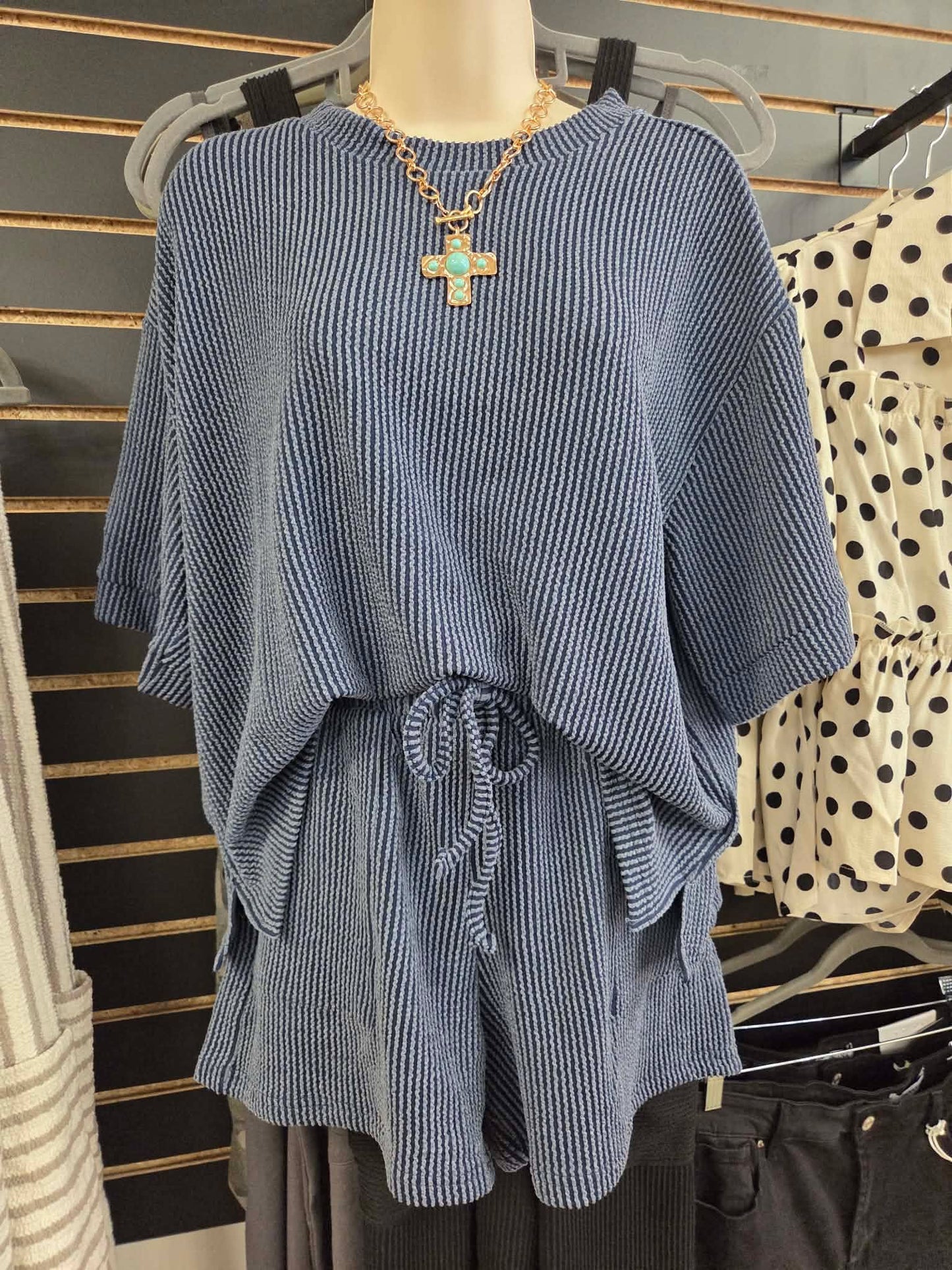 Corded Shorts Set