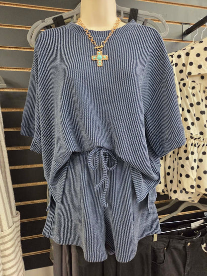 Corded Shorts Set