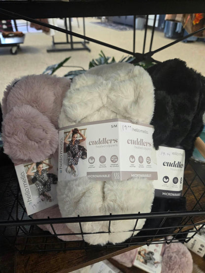 Hello Mello Cuddlers Heated Slippers Assortment