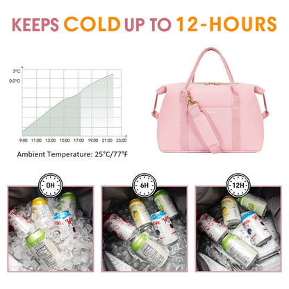 30 Can Insulated Soft Leakproof Cooler Tote Camping Bag