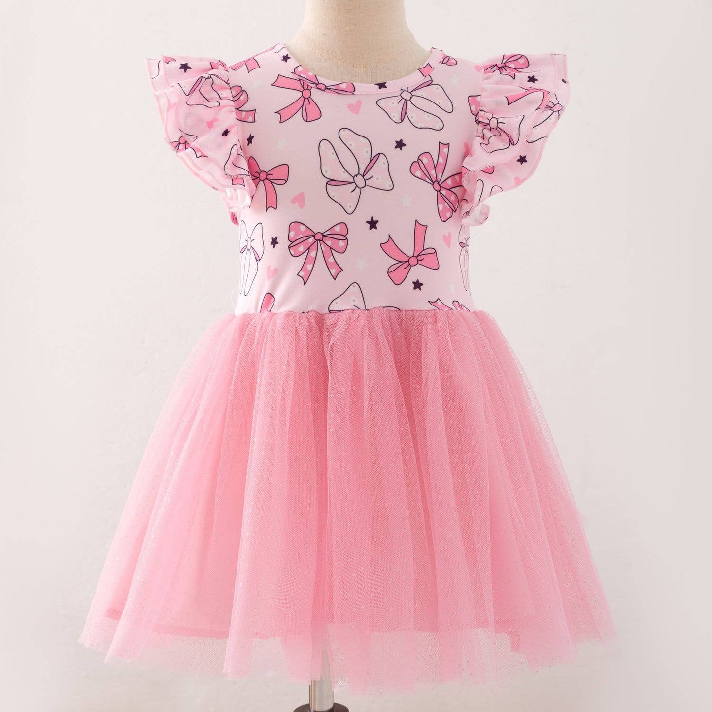 Coquette Bow Tutu Girls Dress