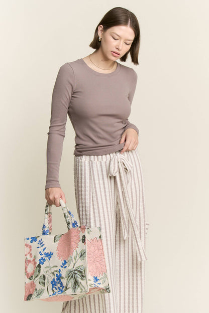 Striped Wide Leg Pants