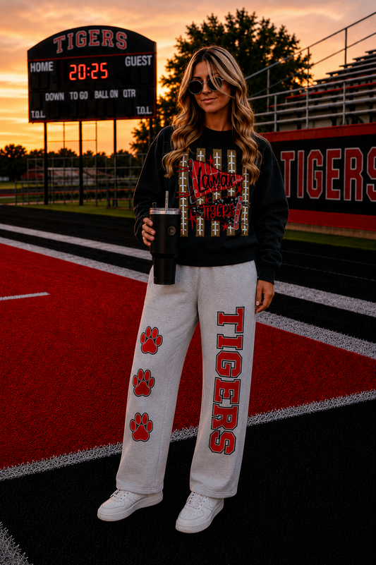 Lamar Tigers Sweatpants Straight Leg Grey (Pre-order)
