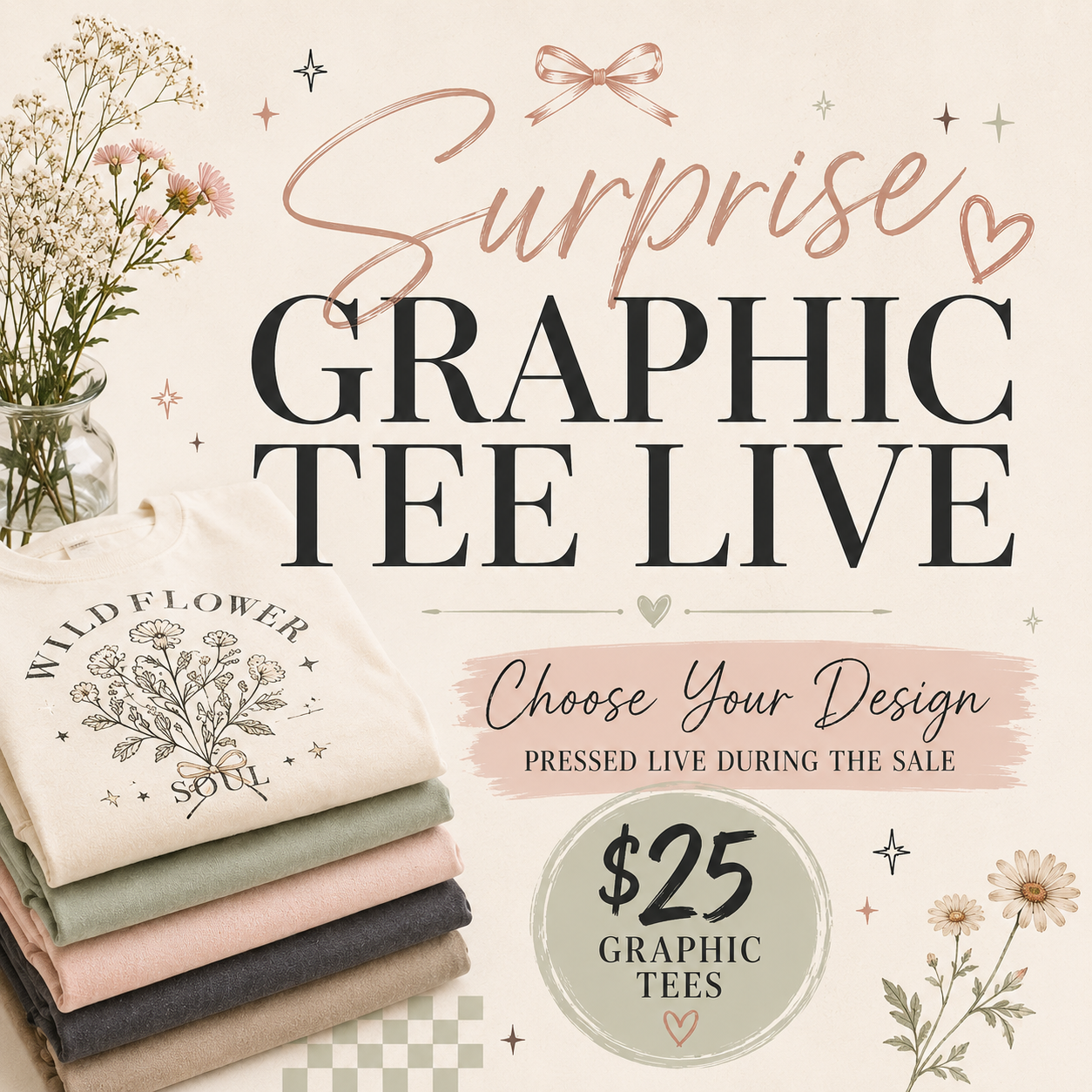 🎉 Surprise Graphic Tee 🎉