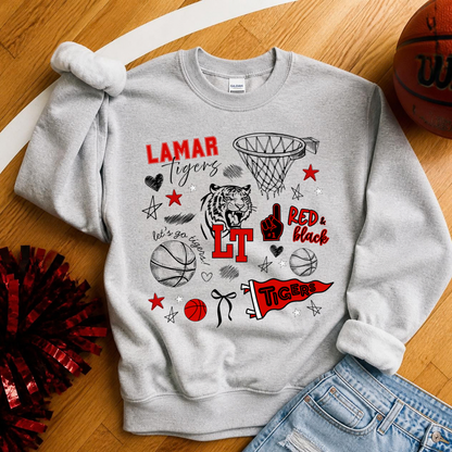 Lamar Tigers Basketball Spirit Sweatshirt + Tee (Pre-order)