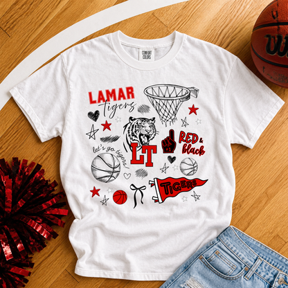 Lamar Tigers Basketball Spirit Sweatshirt + Tee (Pre-order)