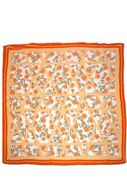 Oversized Floral Print Bandana Scarves