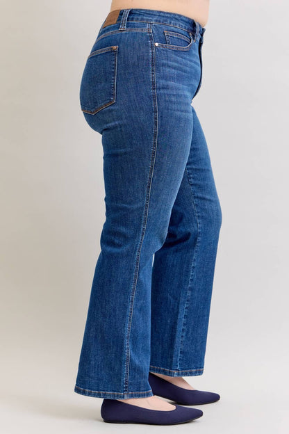 Judy Blue Tummy Control Straight Jeans - Curvy
