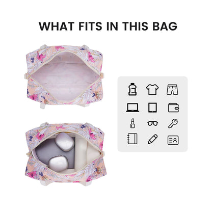 Printed Travel Duffel Bag 20L UnderSeat Storage For Airlines
