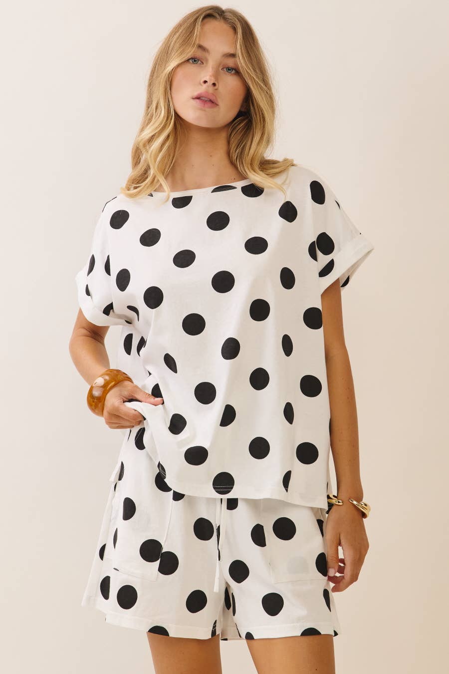 Oddi Polka Dot Shorts Set