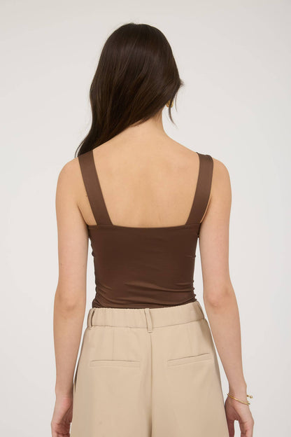 REVERSIBLE SQUARE NECK SEAMLESS CAMI