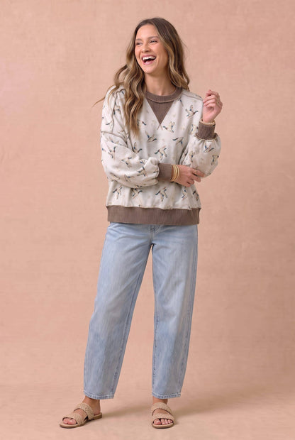Haptics - Duck Camo Exposed Seam Sweatshirt