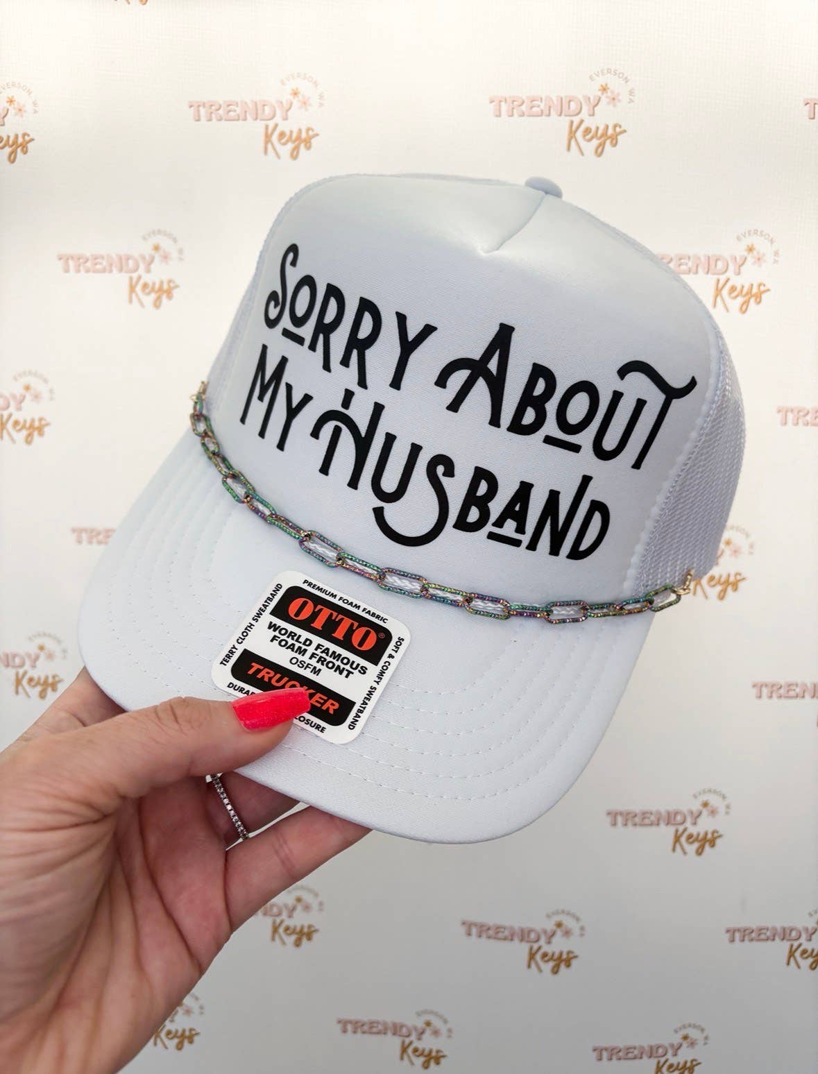 Sorry About My Husband Trucker Hat