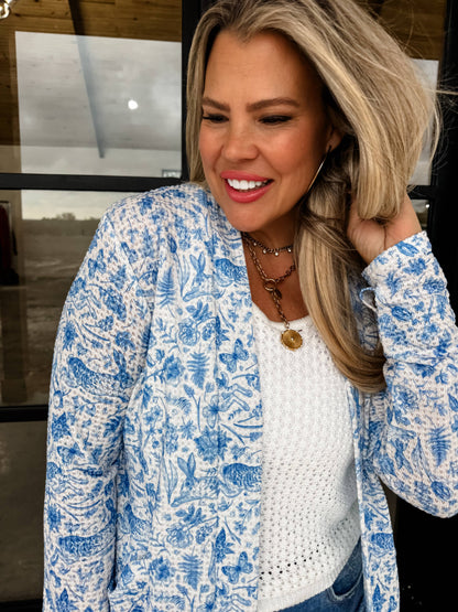 Blakely Blue Cardigan