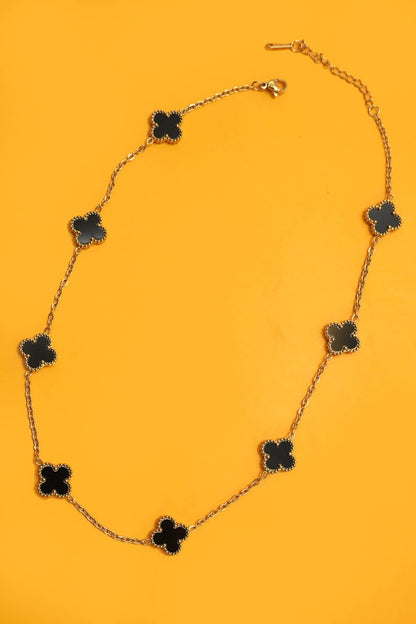 18K STAINLESS STEEL TARNISH FREE CLOVER NECKLACE | 40NK9470