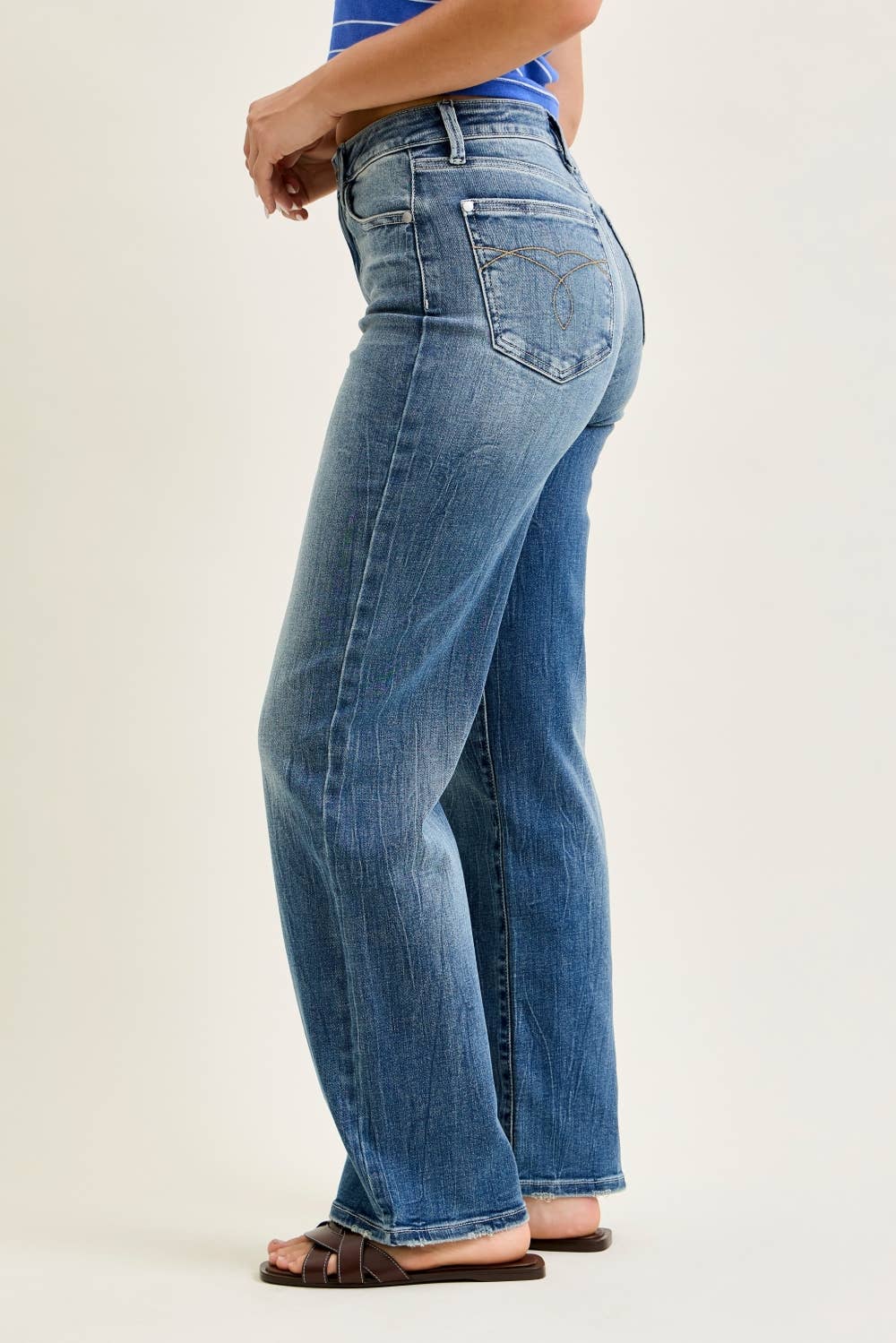 Judy Blue Mid Rise 90s Straight