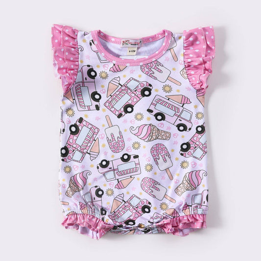 Ice Cream Truck Baby Romper
