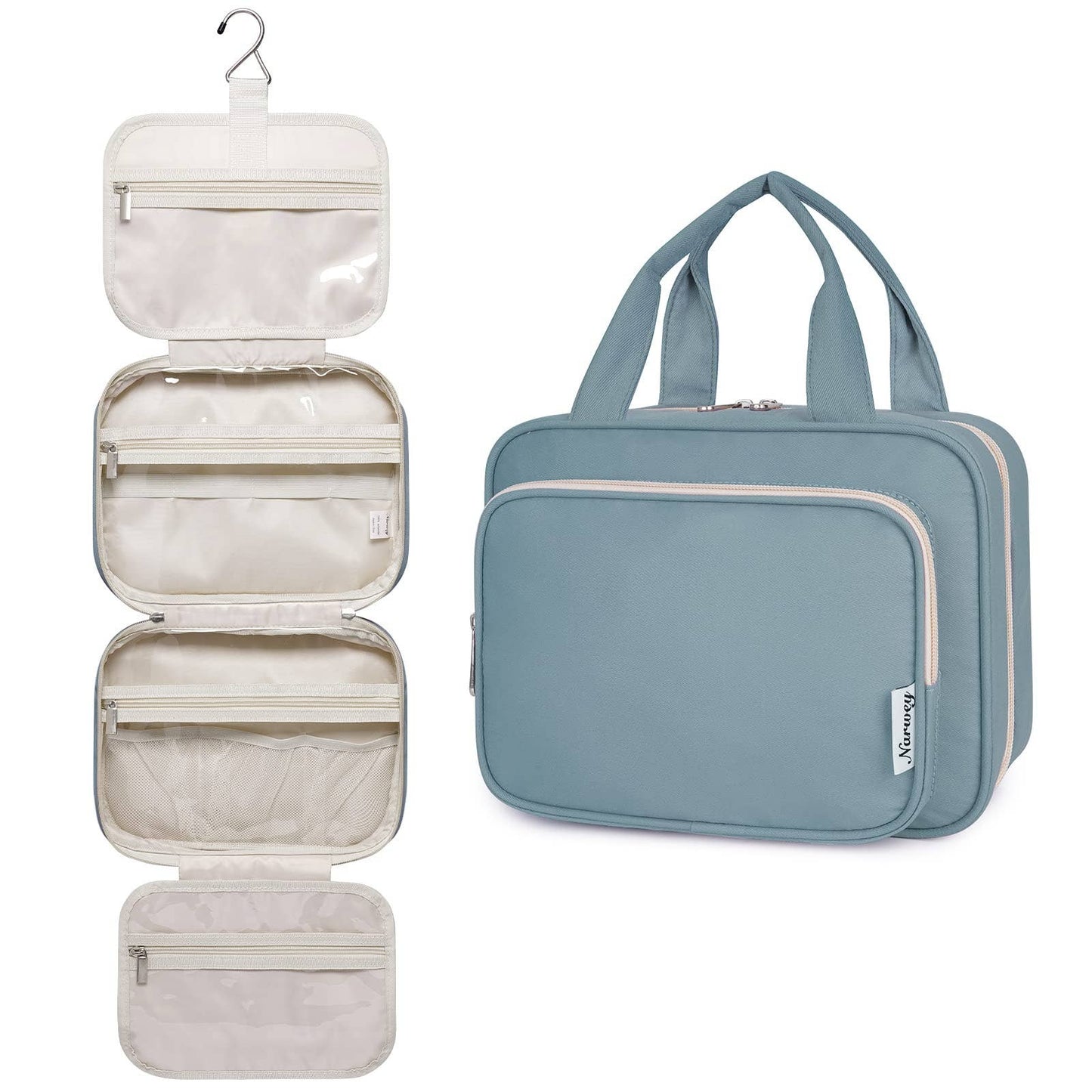 Narwey Hanging Toiletry Bag for Women Travel Makeup Bag