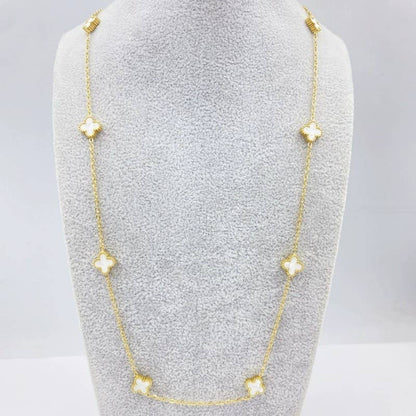 18K STAINLESS STEEL TARNISH FREE CLOVER NECKLACE | 40NK9470