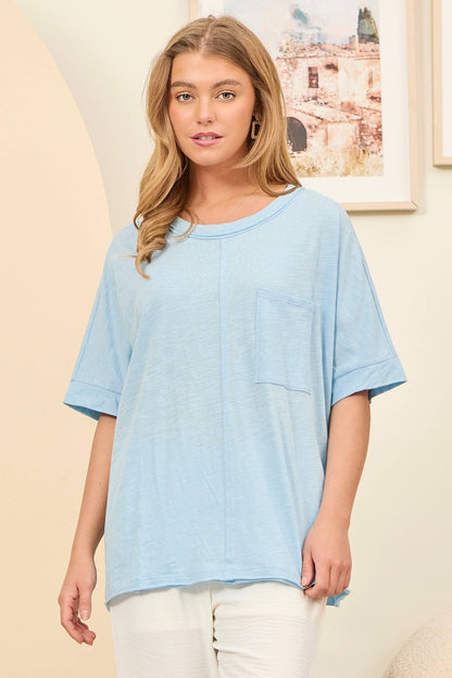 Front Pocket Breathable Cotton Top