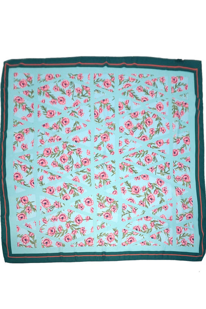 Oversized Floral Print Bandana Scarves