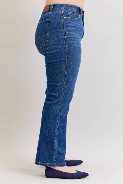 Judy Blue Tummy Control Straight Jeans - Curvy