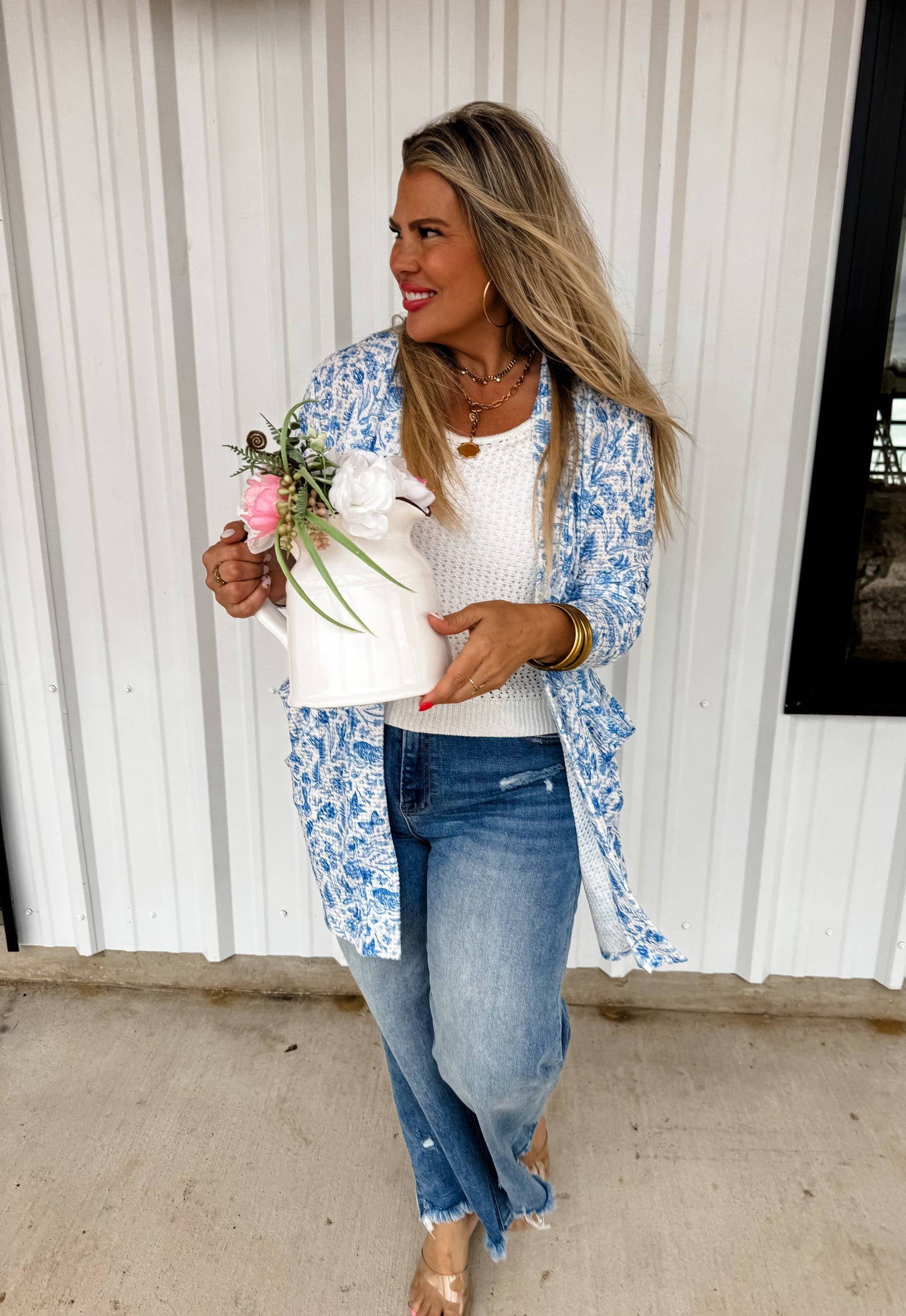 Blakely Blue Cardigan