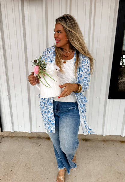 Blakely Blue Cardigan