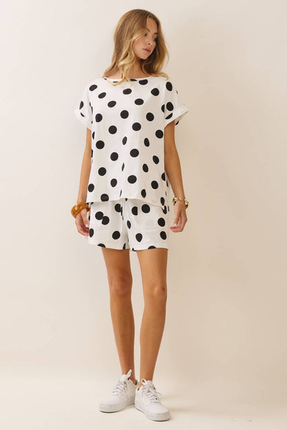 Oddi Polka Dot Shorts Set