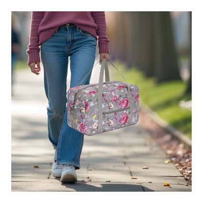 Printed Travel Duffel Bag 20L UnderSeat Storage For Airlines
