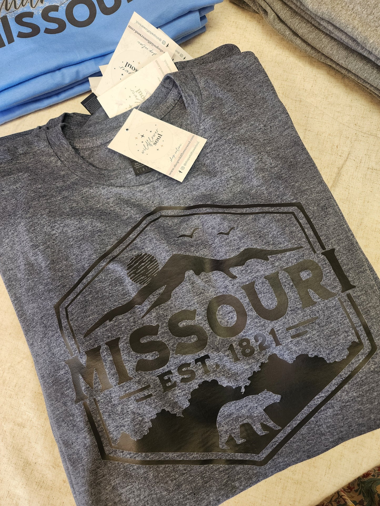 Missouri Graphic Tee - Indigo