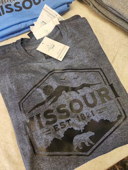 Missouri Graphic Tee - Indigo