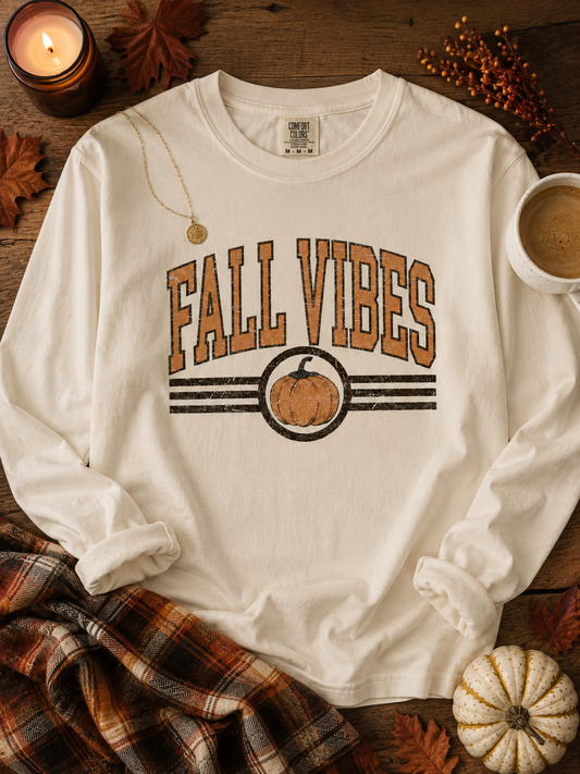 Fall Vibes Long Sleeve Graphic Tee (Pre-order)