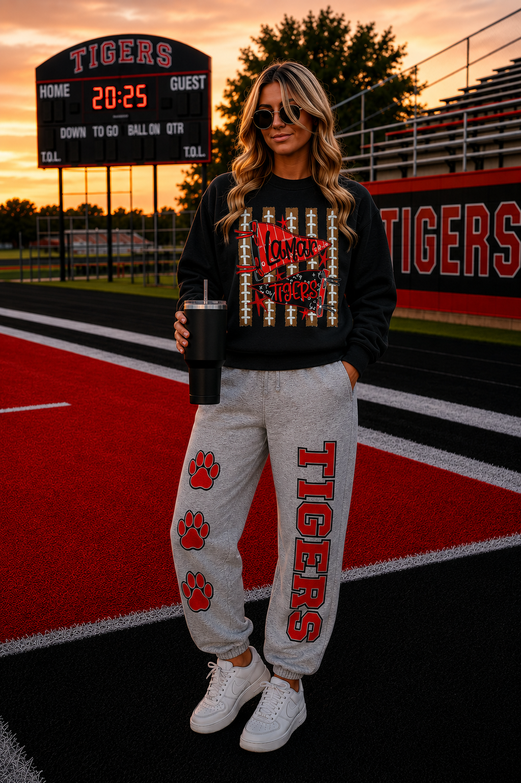 Lamar Tigers Grey Sweatpants Jogger Style (Pre-order)