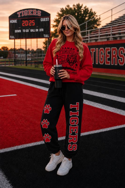 Lamar Tigers Black Sweatpants Jogger Style (Pre-order)